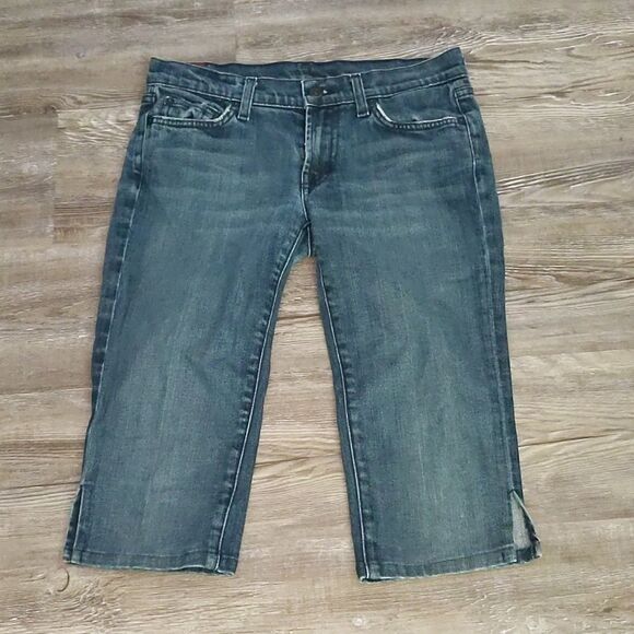 7 for all Man Kind cropped capris Sz  27 - Picture 1 of 6